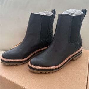 KAANAS  Pontevedra Chelsea Boot Black Leather Ankle Boots Sz 5